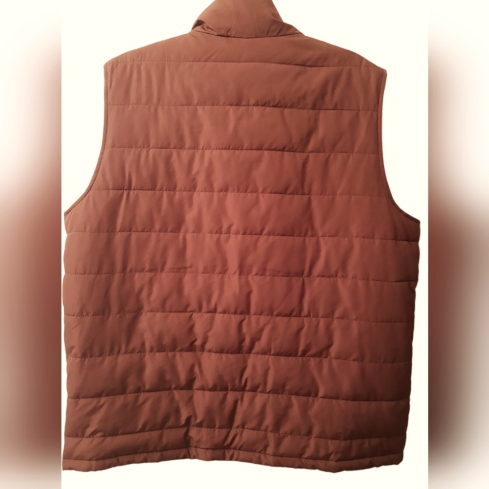 Sonoma Puffer Vest Quilted Lightweight Packable Jacket Maroon Red Large 12-14 - Picture 3 of 13